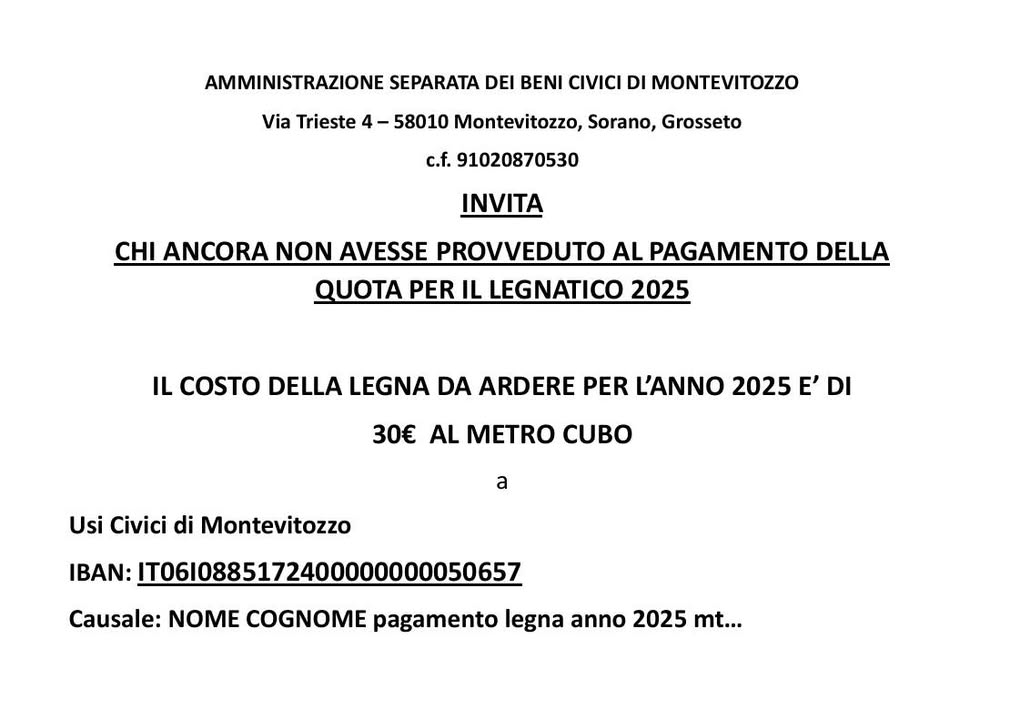 Usi Civici Di Montevitozzo