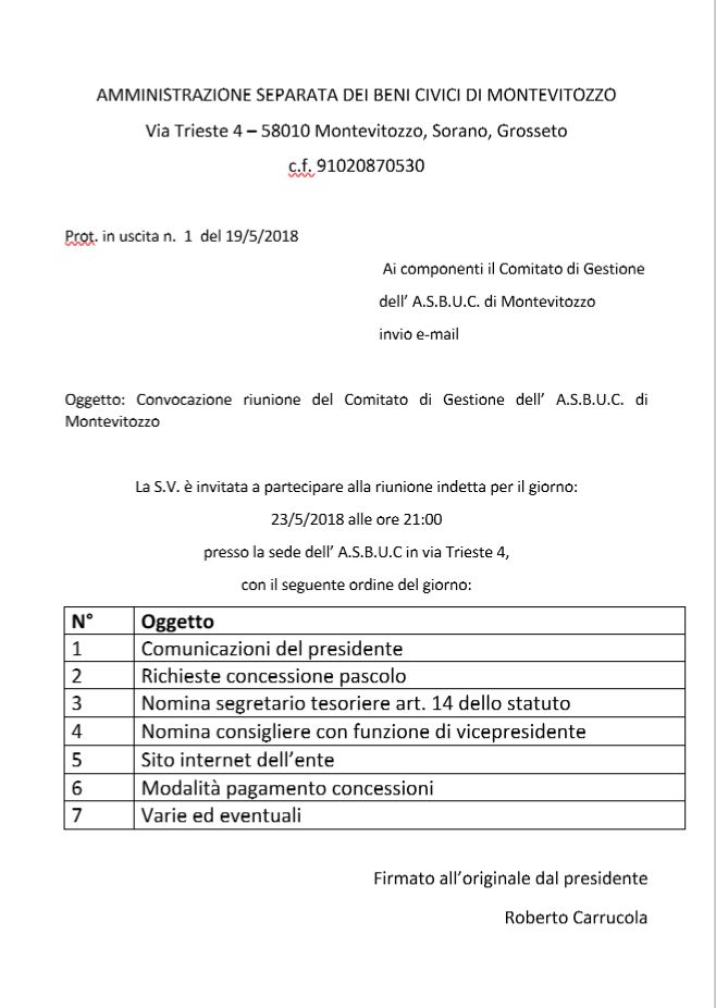 Usi Civici Di Montevitozzo