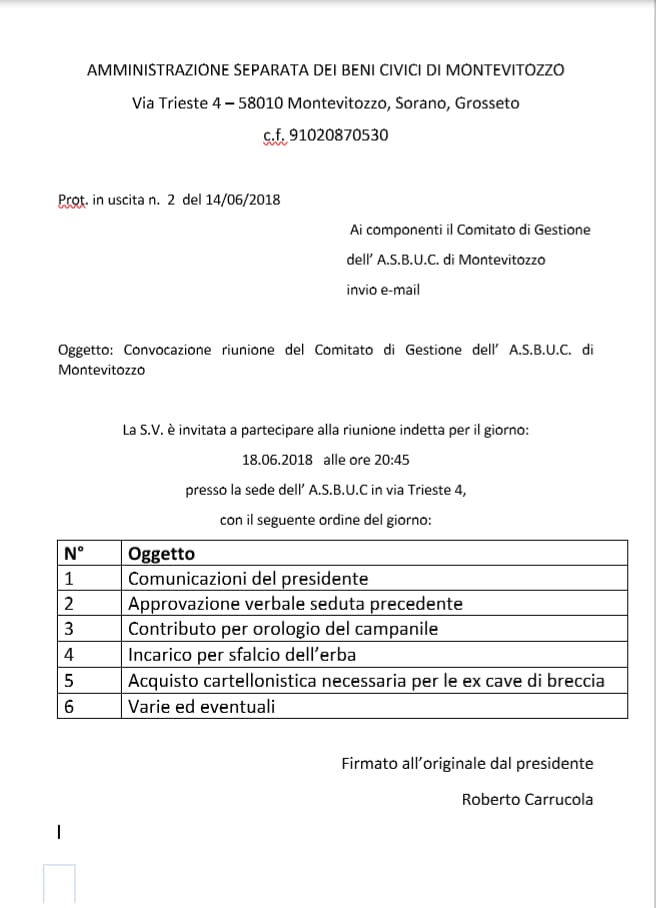 Usi Civici Di Montevitozzo