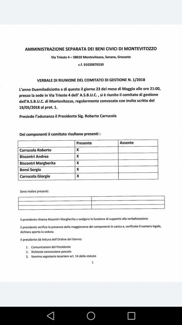 Usi Civici Di Montevitozzo