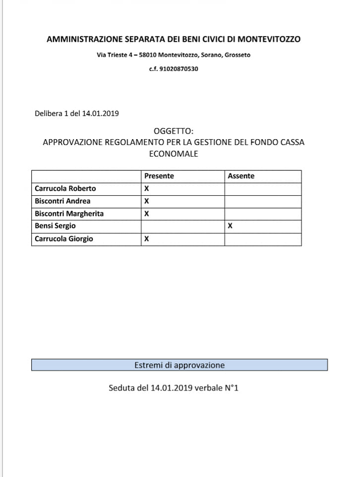 Usi Civici Di Montevitozzo