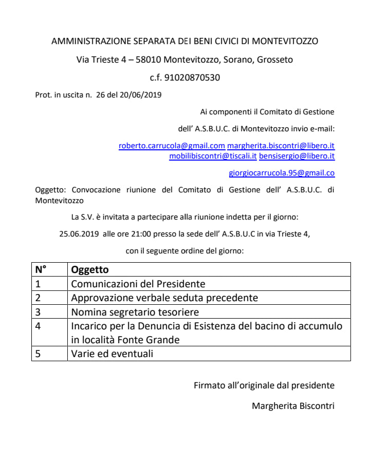 Usi Civici Di Montevitozzo