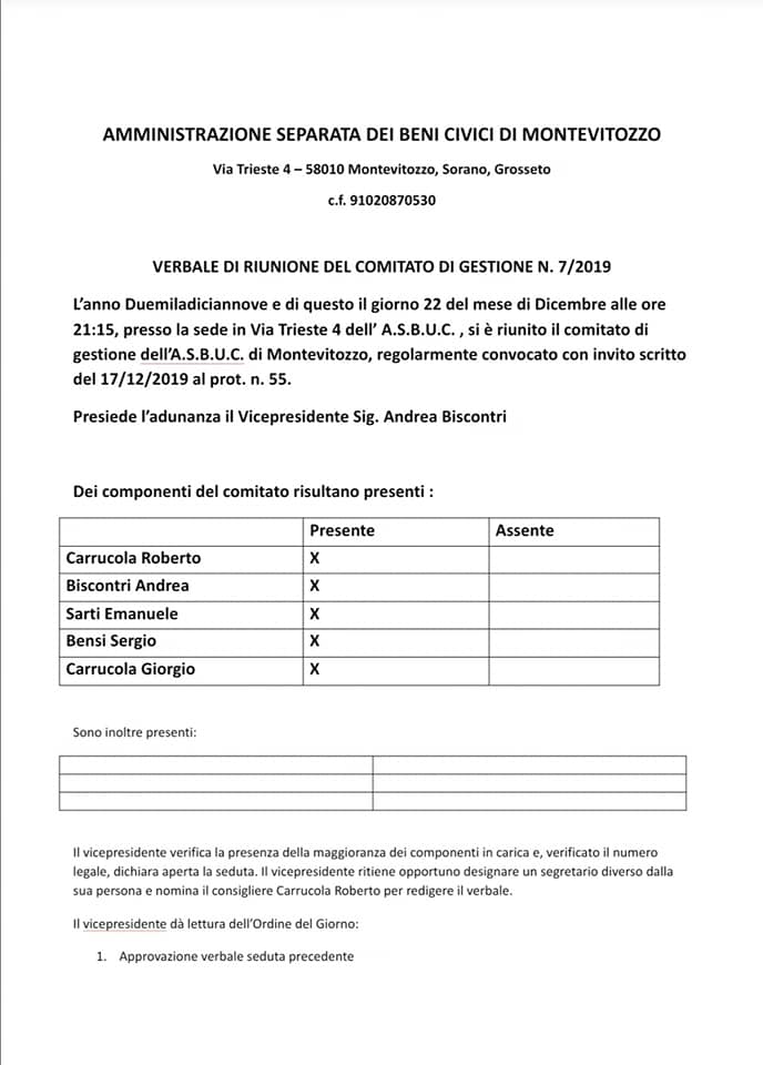 Usi Civici Di Montevitozzo