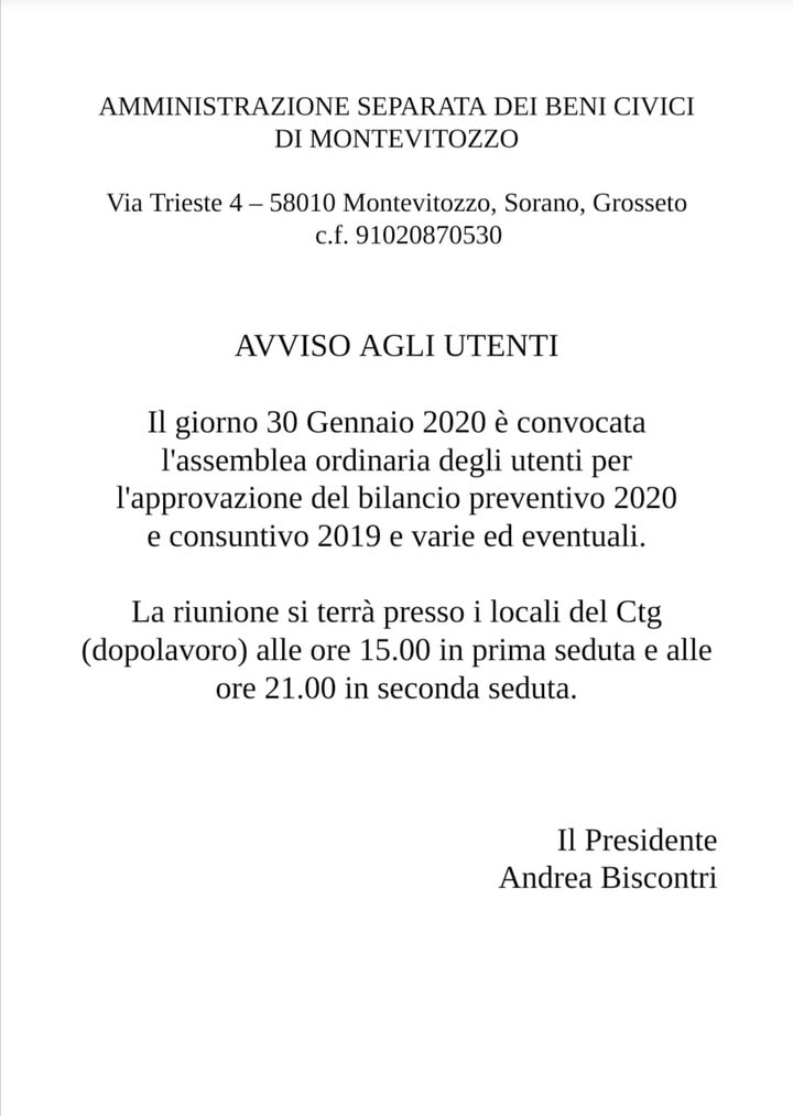 Usi Civici Di Montevitozzo