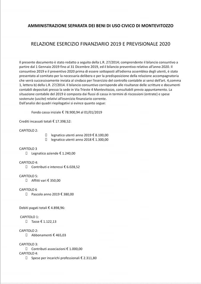 Usi Civici Di Montevitozzo