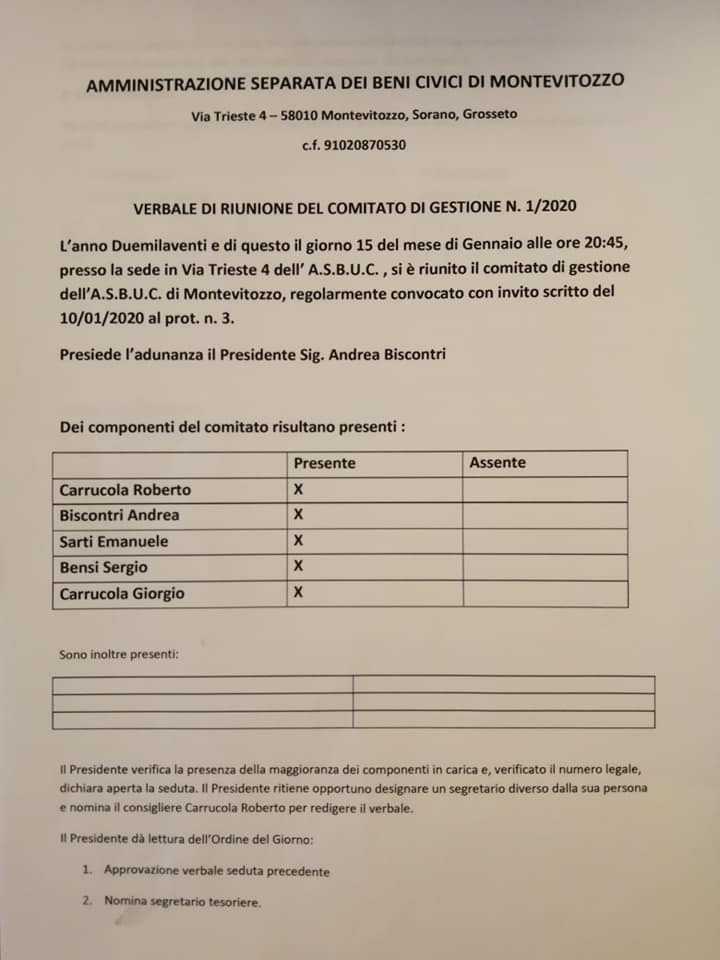 Usi Civici Di Montevitozzo