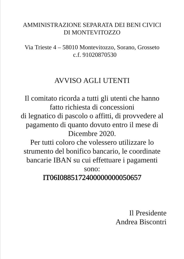 Usi Civici Di Montevitozzo