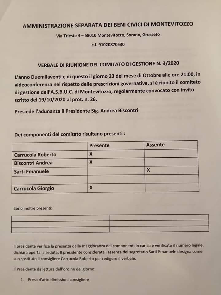 Usi Civici Di Montevitozzo