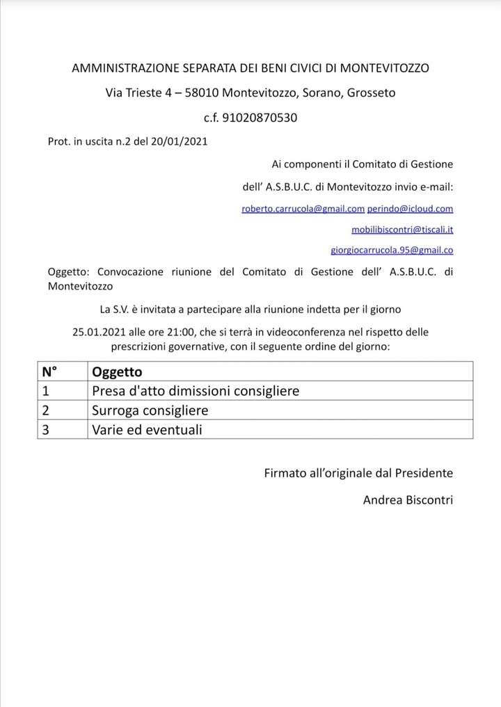 Usi Civici Di Montevitozzo