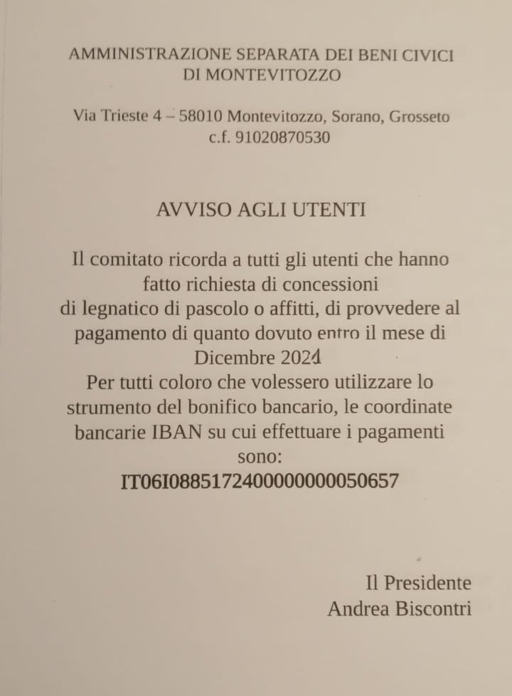 Usi Civici Di Montevitozzo