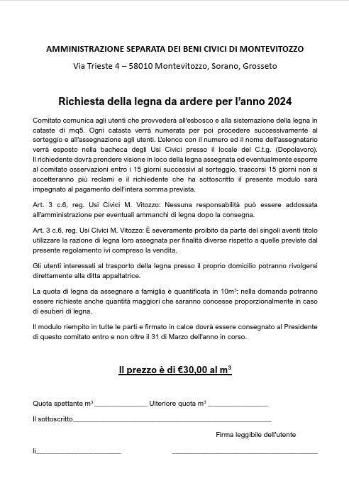 Usi Civici Di Montevitozzo